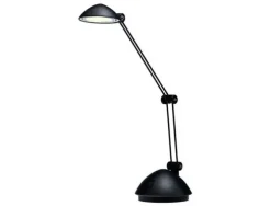 LAMPARA DE OFICINA ARCHIVO 2000 CON BRAZO DOBLE ARTICULADO REGULABLE EN ALTURA LED 3W COLOR NEGRO