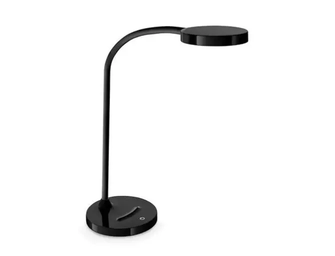 LAMPARA DE OFICINA CEP FLEX PLASTICO LED DE 4W BRAZO FLEXIBLE TACTIL COLOR NEGRO 160X600 MM