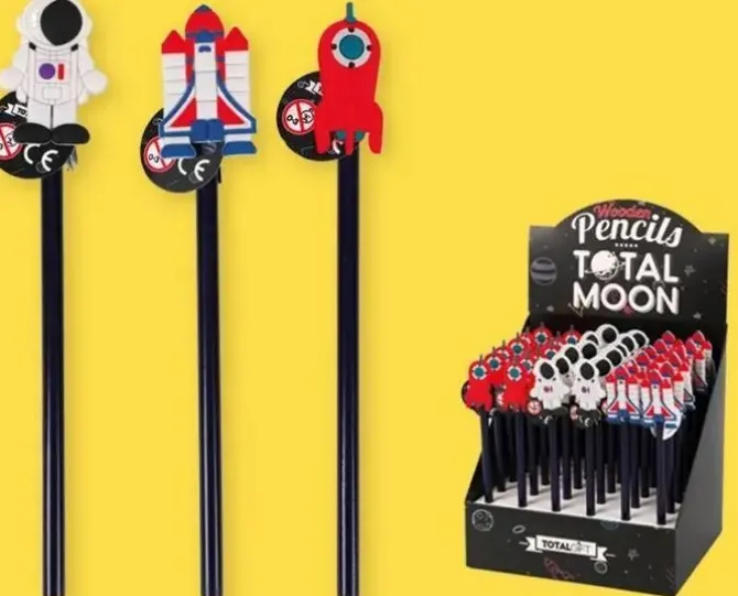 LAPICERO DECORADO CON GOMA ESPACIO MOON COLLECTION XL1257