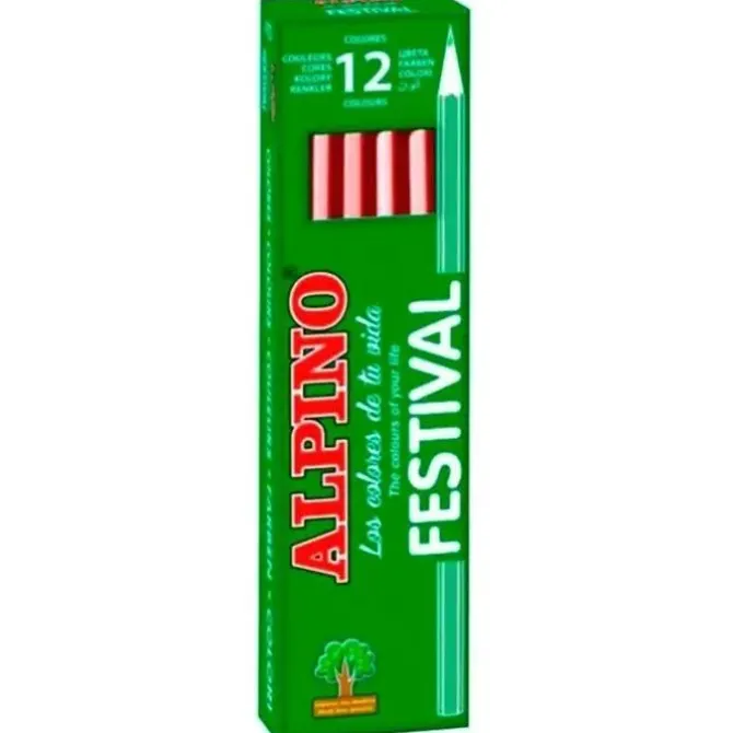 LAPICES ALPINO UNICOLOR 12 UD CARNE 649440