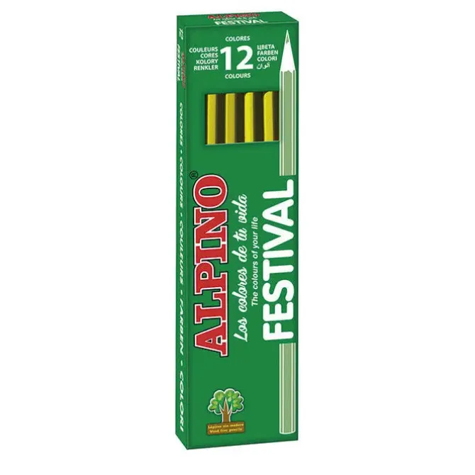 LAPICES ALPINO UNICOLOR 12 UD AMARILL 649433