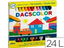 LAPICES CERA DACSCOLOR CAJA DE 24 COLORES