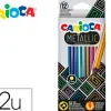 LAPICES DE COLORES CARIOCA METALLIC HEXAGONAL MINA 3,3 MM CAJA DE 12 COLORES SURTIDOS