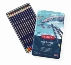 LAPICES DE COLORES DERWENT INKTENSE CAJA METALICA DE 12