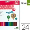 LAPICES DE COLORES LIDERPAPEL CAJA DE 24 COLORES
