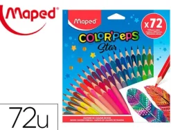 LAPICES DE COLORES MAPED COLOR PEPS STAR CAJA DE 72 COLORES SURTIDOS
