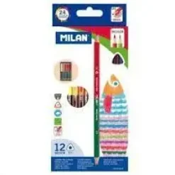 LAPICES DE COLORES MILAN BICOLOR