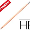 LAPICES DE GRAFITO CON GOMA STABILO SWANO MINA 2,2 MM DUREZA HB MELOCOTON PASTEL