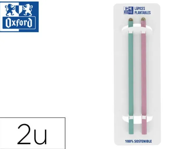 LAPICES DE GRAFITO OXFORD NATURE PLANTABLES PACK DE 2 UNIDADES