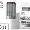 LAPICES DE GRAFITO WINSOR&NEWTON STUDIO COLECCION CAJA METALICA CON 12 UNIDADES GRADUACIONES SURTIDAS