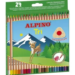 LAPIZ DE COLORES ALPINO TRI 24 COLORES