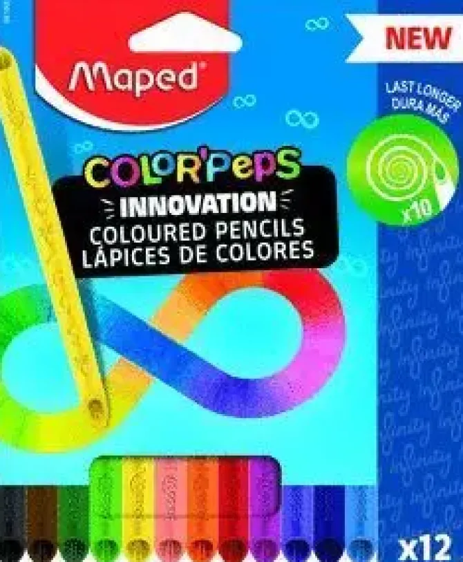 LAPIZ MAPED COLORPEPS INFINITY 12 COLORES SURTIDOS