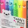 LEGAMI 6 MINI ROTULADORES FLUORESCENTES OSITOS TEDDYS MOOD