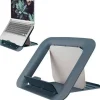 LEITZ ERGO COSY SOPORTE AJUSTABLE PARA PORTATIL - DISEÑO ERGONOMICO - ALTURA AJUSTABLE - COLOR GRIS TERCIOPELO