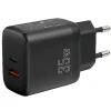 LEOTEC CARGADOR PARA SMARTPHONE 35W CON PUERTOS USB-C PD 3.0 Y USB-A - PROTECCION CONTRA SOBRECORRIENTE Y CORTOCIRCUITO - COLOR NEGRO