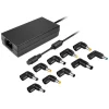 LEOTEC CARGADOR UNIVERSAL AUTOMATICO PARA PORTATIL 120W - 10 CONECTORES DIFERENTES
