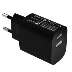 LEOTEC CARGADOR UNIVERSAL CARGA RAPIDA 1XUSB-C PD + 1X USB-A 20W