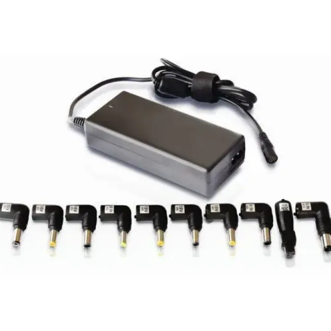 LEOTEC CARGADOR UNIVERSAL AUTOMATICO PARA PORTATIL 90W - 10 CONECTORES DIFERENTES