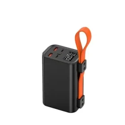 LEOTEC POWER BANK 30000MAH 100W PD - COMPATIBLE CON PORTATILES - PANTALLA LCD - 2X USB-A, 2X USB-C