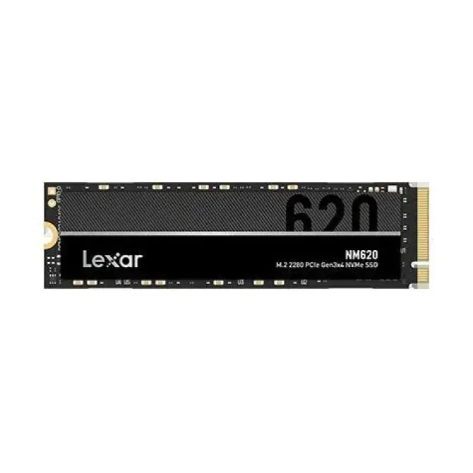 LEXAR NM620 SSD 2TB DE ALTO RENDIMIENTO - VELOCIDADES DE LECTURA DE 3500 MB/S - ESCRITURA DE 3000 MB/S - TECNOLOGIA PCIE GEN3X4 NVME 1.4 - FLASH 3D NAND - LDPC PARA MAYOR FIABILIDAD