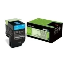 LEXMARK CX310/CX410/CX510 CYAN CARTUCHO DE TONER ORIGINAL - 80C20C0/80C20CE/802C