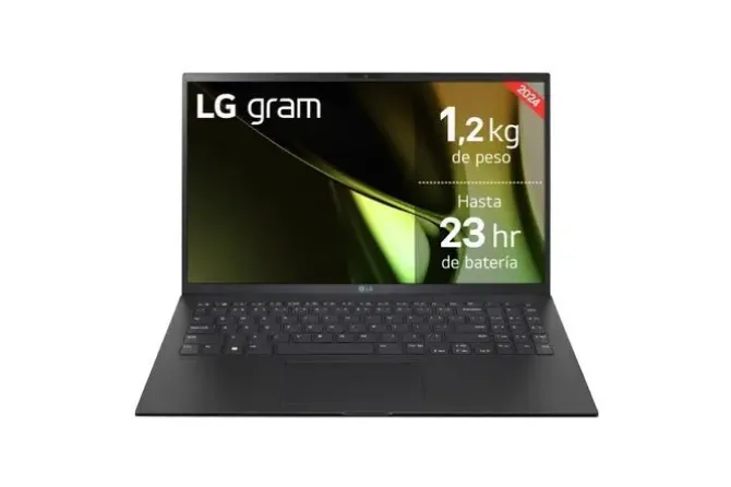LG GRAM 15Z90S-G.AA75B PORTATIL 15 INTEL EVO CORE ULTRA 7 155H - 16GB - 512GB SSD - W11 HOME 64 - COLOR NEGRO