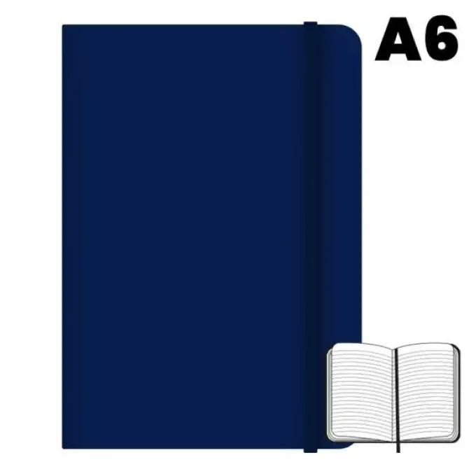 LIBRETA COSIDA CAMPUS UNIVERSITY A6 RAYADO HORIZONTAL AZUL MARINO