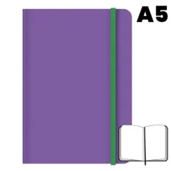 LIBRETA COSIDA CAMPUS UNIVERSITY A5 HOJAS LISAS VIOLETA