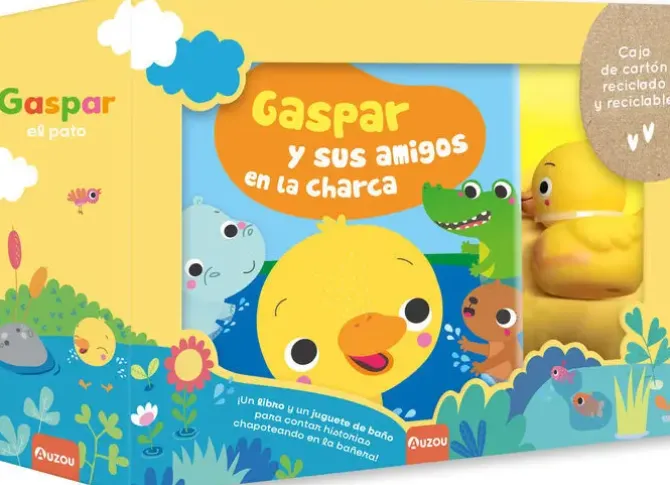 LIBRO DE BAÑO. GASPAR Y AMIGOS EN LA CHARCA. ECOLÓGICO