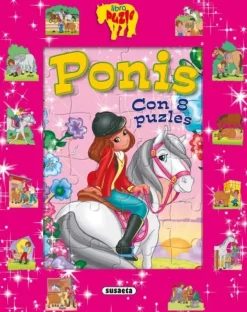 LIBRO PUZZLE PONIS 8 PUZZLES