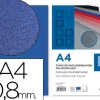 LIDEPAPEL 50 TAPAS ENCUADERNAR CONTRA PORTADA AZUL 8MM POLIPORPILENO A4 AZUL CS22531