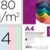 LIDERPAPEL CARTULINA LIDERPAPEL A4 180G/M2 4 COLORES SURTIDOS PAQUETE DE 100 37331