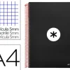 LIDERPAPEL CUADERNO ANTARTIK DIN A4 120 HOJAS 100 GRAMOS CUADRICULA 5 MM TAPA FORRADA CS74790