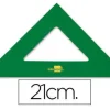 LIDERPAPEL ESCUADRA ACRILICA VERDE 21 CM CS43370