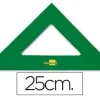 LIDERPAPEL ESCUADRA ACRILICA VERDE 25 CM CS43371