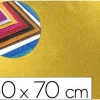 LIDERPAPEL HOJA GOMA EVA PURPURINA ORO 50X70X2 MM CS58660