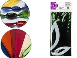 LIDERPAPEL PAPEL CELOFAN 5 HOJAS 050CMX070CM VERDE CS75025