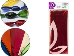 LIDERPAPEL PAPEL CELOFAN 5 HOJAS 050CMX070CM NARANJA CS75022