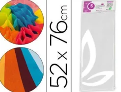 LIDERPAPEL PAPEL SEDA 5 HOJAS 052CMX076CM BLANCO CS36082