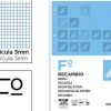 LIDERPAPEL RECAMBIO FOLIO 100H MULTITALADRO CUADRO 3 MM
