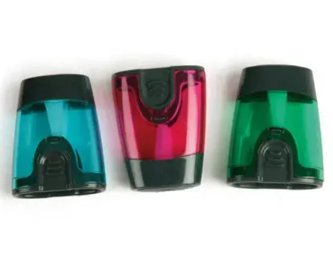 LIDERPAPEL SACAPUNTAS PLASTICO COLORES CON PROTECTOR CS74325