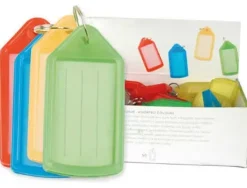 LLAVERO PORTAETIQUETAS Q-CONNECT EXPOSITOR DE 40 UNIDADES COLORES SURTIDOS PREMIUM