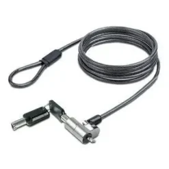 L-LINK CABLE DE SEGURIDAD NANO CON CERRADURA - ACERO REVESTIDO EN VINILO - COMPATIBLE CON RANURA NANO - CERRADURA DE LLAVE