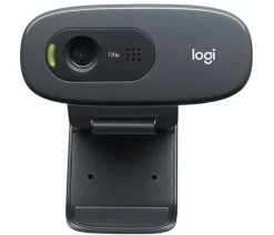 LOGITECH C270 WEBCAM HD 720P - 3MPX - USB 2.0 - MICROFONO INTEGRADO - ANGULO DE VISION 60º - ENFOQUE FIJO - CABLE DE 1.50 - COLOR NEGRO