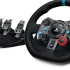 LOGITECH G29 DRIVING FORCE JUEGO DE VOLANTE Y PEDALES COMPATIBLE CON PS3, PS4, PS5 Y PC - GIRO 900º - EFECTO FORCE FEEDBACK - FRENO NO LINEAL - VOLANTE DE ALUMINIO, CUERO Y ACERO - PEDALES AJUSTABLES