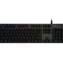 LOGITECH G512 TECLADO MECANICO GAMING USB - TECLAS MECANICAS GX BROWN - ILUMINACION RGB LIGHTSYNC - SUPERFICIES DE METAL - CABLE DE 1.80CM - COLOR NEGRO