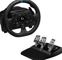 LOGITECH G923 TRUEFORCE JUEGO DE VOLANTE Y PEDALES DE CARRERAS COMPATIBLE CON PS4, PS5 Y PC - LEDS INDICADOR RPM - GIRO 900º - EFECTO FORCE FEEDBACK CON TRUEFORCE - FRENO PROGRESIVO - VOLANTE DE ALUMI