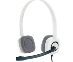 LOGITECH H150 AURICULARES CON MICROFONO - MICROFONO PLEGABLE - DIADEMA AJUSTABLE - ALMOHADILLAS ACOLCHADAS - CONTROLES EN CABLE - CABLE DE 1.80M - COLOR BLANCO