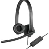 LOGITECH H570E AURICULARES CON MICROFONO USB - MICROFONO PLEGABLE - DIADEMA AJUSTABLE - ALMOHADILLAS ACOLCHADAS - CONTROLES EN CABLE - COLOR NEGRO