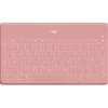 LOGITECH KEYS TO GO TECLADO BLUETOOTH PARA IPHONE, IPAD Y APPLE TV - TECLAS DE ACESSO DIRECTO - BASE PARA SMARTPHONE - ULTRALIGERO - PROTECCION ANTIDERRAMES - COLOR ROSA